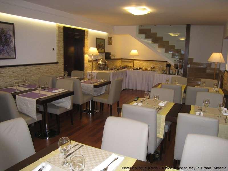 Boutique Hotel Kotoni Tiranë Restaurant bilde